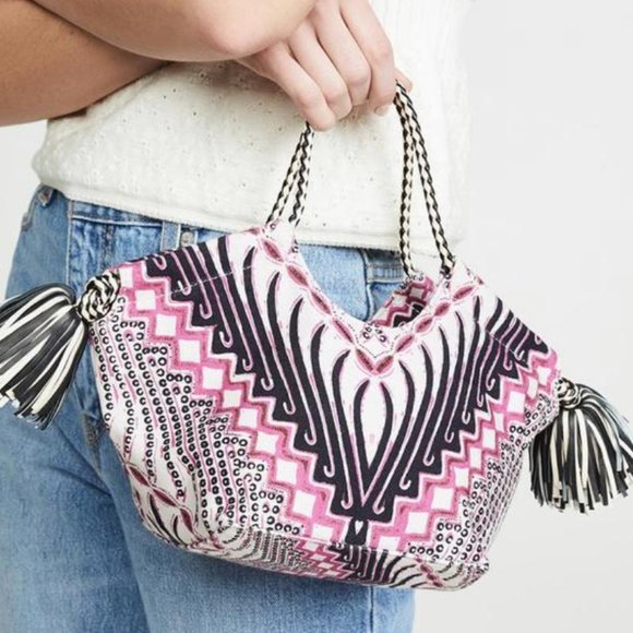 NEW ULLA JOHNSON MINI Pink LALI TOTE bag - Picture 2 of 15